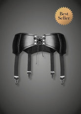 Sexy Garter Belt with Erotic Back Lacing Bras and Bra Sets